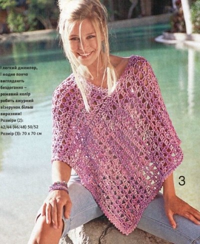 poncho au crochet facile