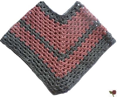 poncho crochet enfant