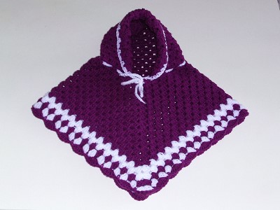 poncho crochet enfant