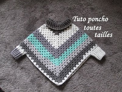 poncho crochet enfant