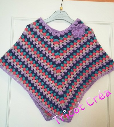 poncho crochet enfant