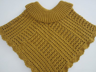 poncho crochet femme
