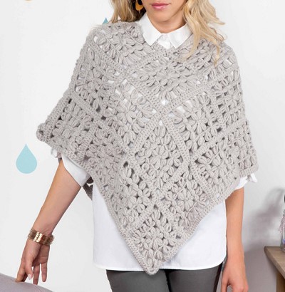 poncho crochet femme
