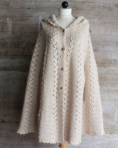 poncho crochet femme