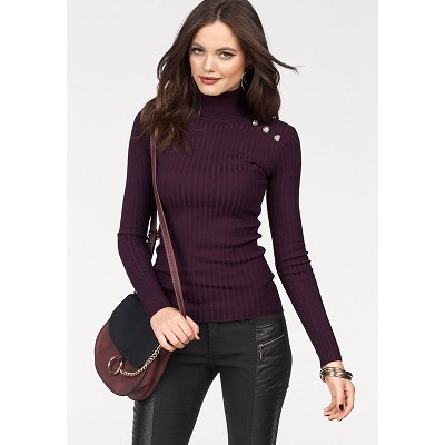 pull colle roule femme
