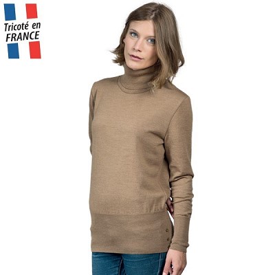 pull colle roule femme
