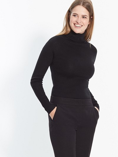 pull colle roule femme