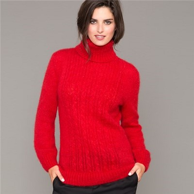 pull colle roule femme