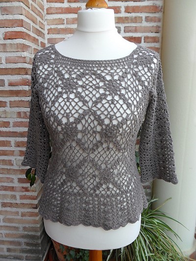 pull en crochet gratuit