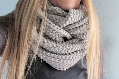 snood femme tricot gratuit