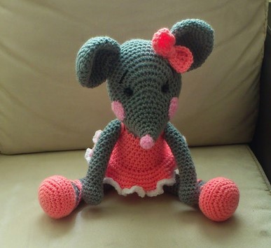 souris au crochet