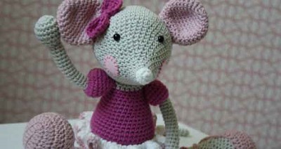 souris au crochet