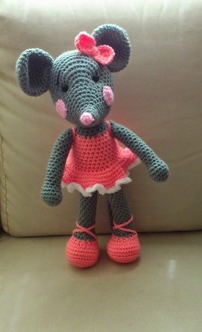 souris au crochet