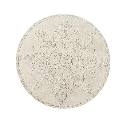 tapis rond laine