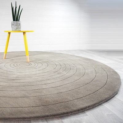 tapis rond laine