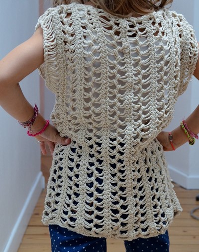 tricot fourche modele