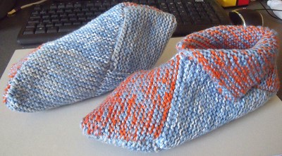 tricoter des chaussons en laine