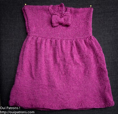 tricoter robe bebe facile