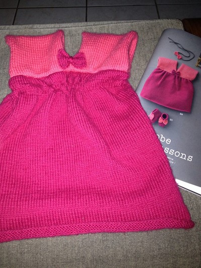 tricoter robe bebe facile
