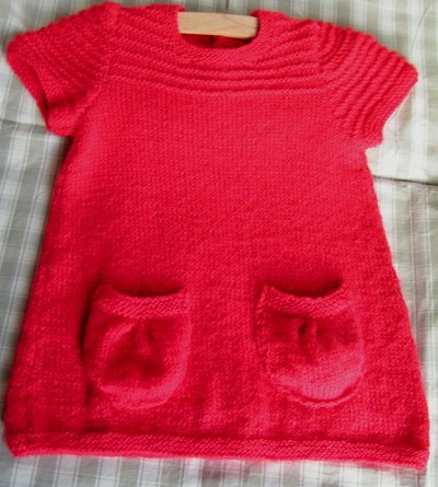 tricoter robe bebe facile