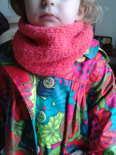 tricoter snood fille