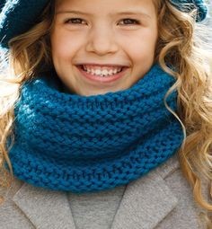 tricoter snood fille