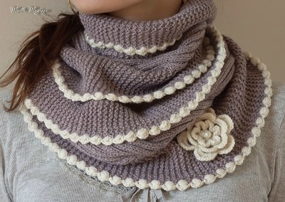 tricoter snood fille