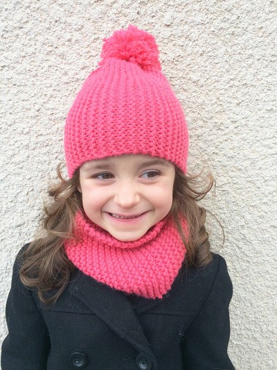 tricoter snood fille