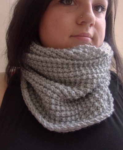 tricoter snood fille
