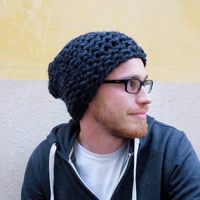 tricoter un bonnet pour homme