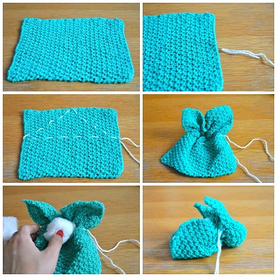 tricoter un lapin en laine