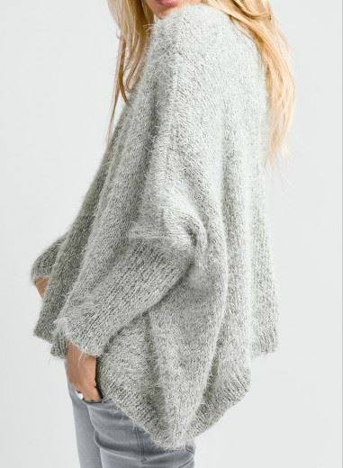 tricoter un poncho femme