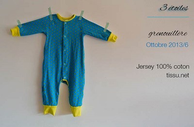 tuto grenouillere bebe